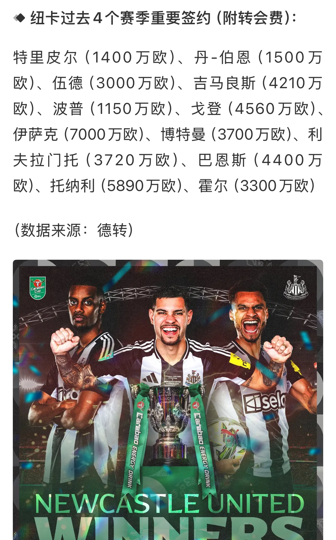 纽卡斯尔联客场抢分，保级希望增加